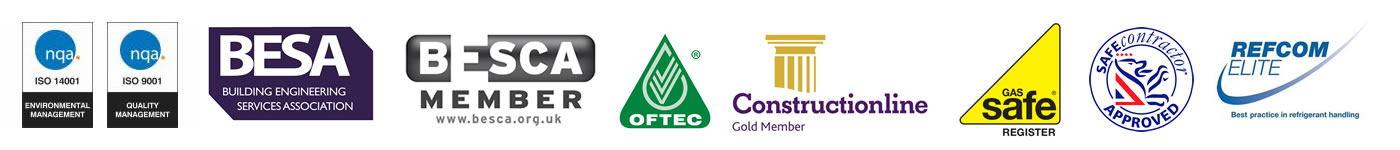 Industry logos and accreditations